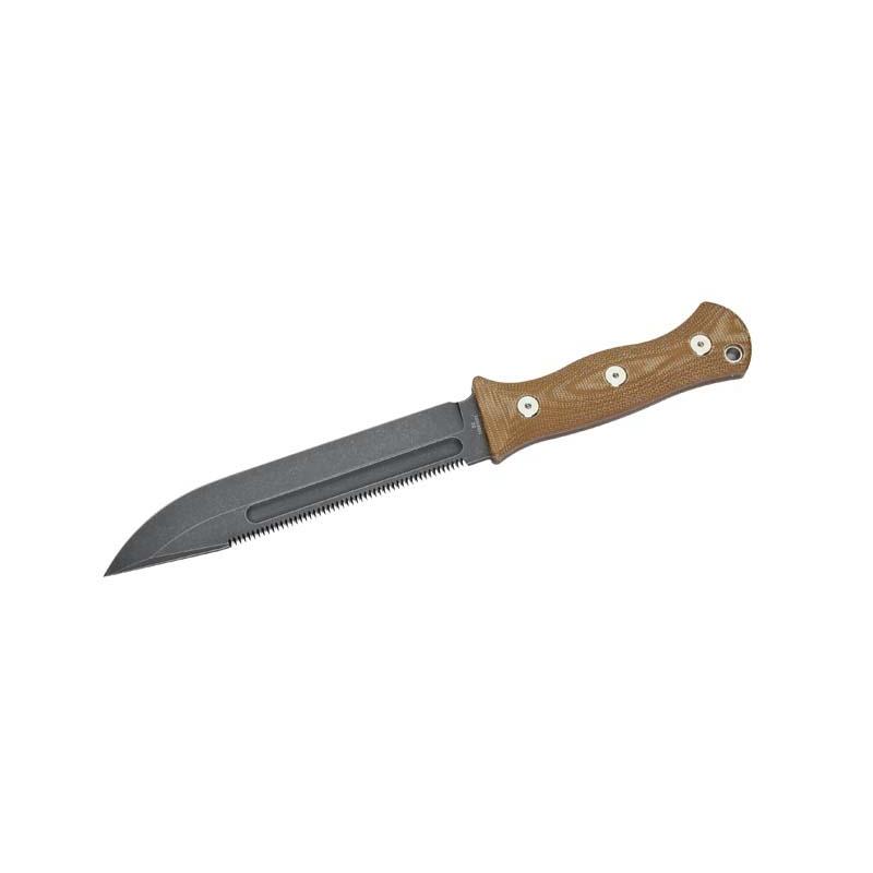 Herbertz Outdoor- Und Survivalmesser D2, Micarta Lederscheide
