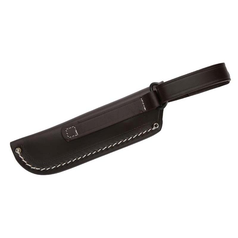 Herbertz Outdoormesser, Vanadium 1.4116-Stahl, Rostfrei, Maserbirke, Ft, Dp, 4Mm Rs, Leder