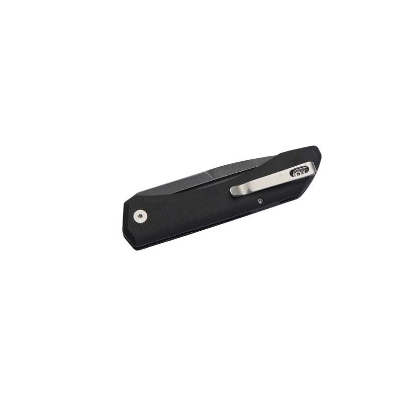 Herbertz Outdoor-Taschenmesser Liner Lock, Schwarz Micarta