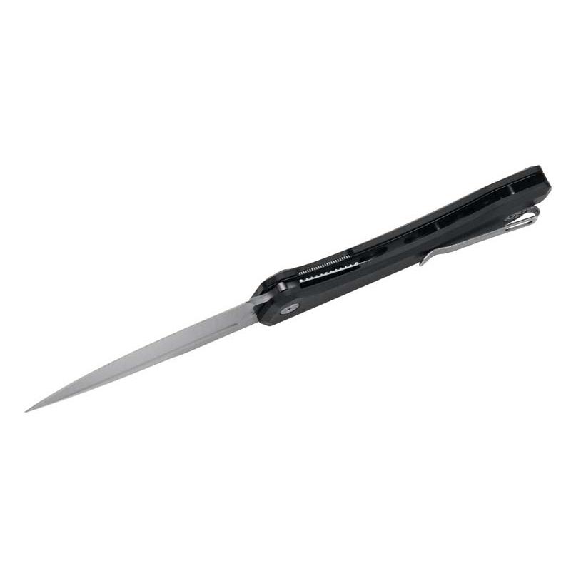 Herbertz Outdoor-Taschenmesser, D2 Stahl, Liner Lock, Schwarz G10