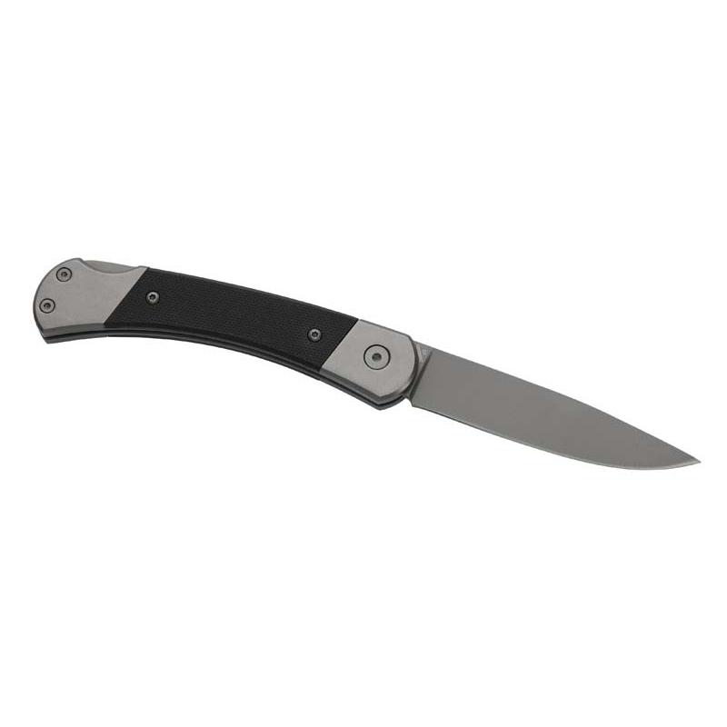 Herbertz Taschenmesser Titanbeschichtung Grau D2, Medium, Schwarz, Backlock
