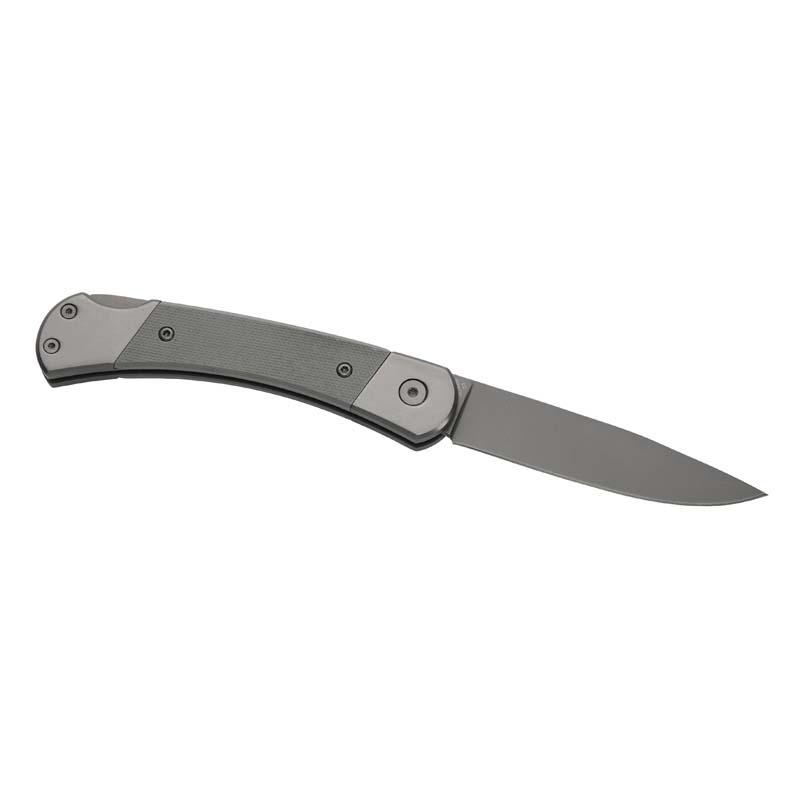 Herbertz Taschenmesser Titanbeschichtung Grau D2, Medium, Backlock