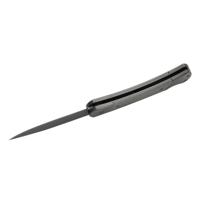 Herbertz Taschenmesser Titanbeschichtung Grau D2, Medium, Backlock