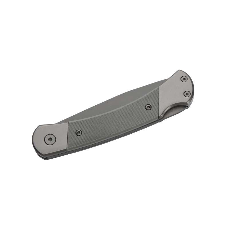 Herbertz Taschenmesser Titanbeschichtung Grau D2, Medium, Backlock