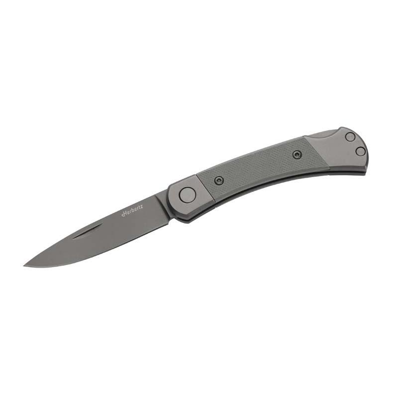 Produktbild Herbertz Taschenmesser Titanbeschichtung D2, Small, Grau, Backlock