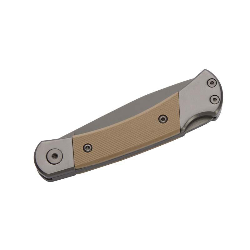 Herbertz Taschenmesser Titanbeschichtung D2, Small, Sand, Backlock