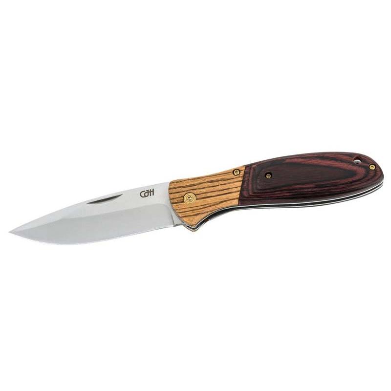 Cjh Taschenmesser, Aisi 420 Stahl, Rostfrei, Zebrano-/Pakkaholz