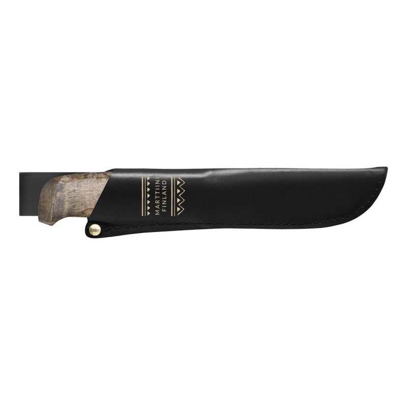 Marttiini Aapa G&uuml;rtelmesser, 80Crv2 Stahl, Nicht Rostfrei, Rentiergeweih Und Maserbirke, Leder