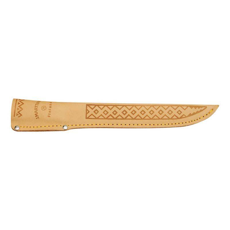 Marttiini Classic Filetiermesser, Klinge 23 Cm, Edelstahl, Rostfrei, Birkenholz-Griff, Lederscheide