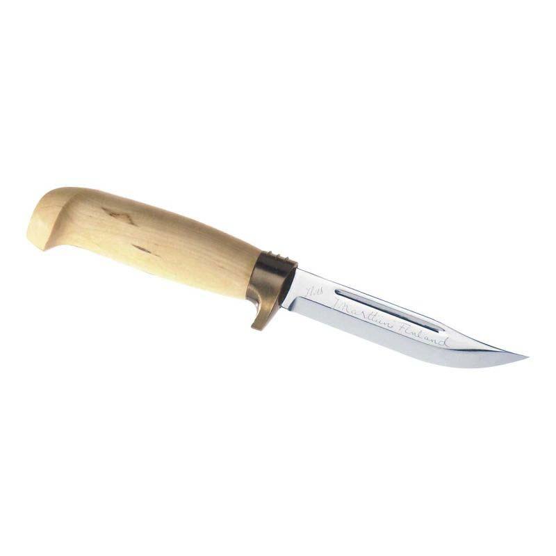 Marttiini Deluxe Classic Jagdmesser, Klinge 11 Cm, Edelstahl, Rostfrei, Birke, Leder