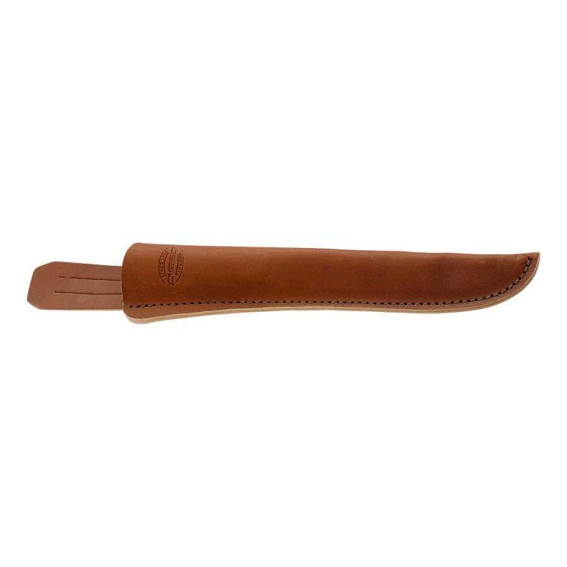 Marttiini Filetiermesser, Klinge 15 Cm, Edelstahl, Rostfrei, Birkenholz-Griff, K&ouml;cher-Lederscheide