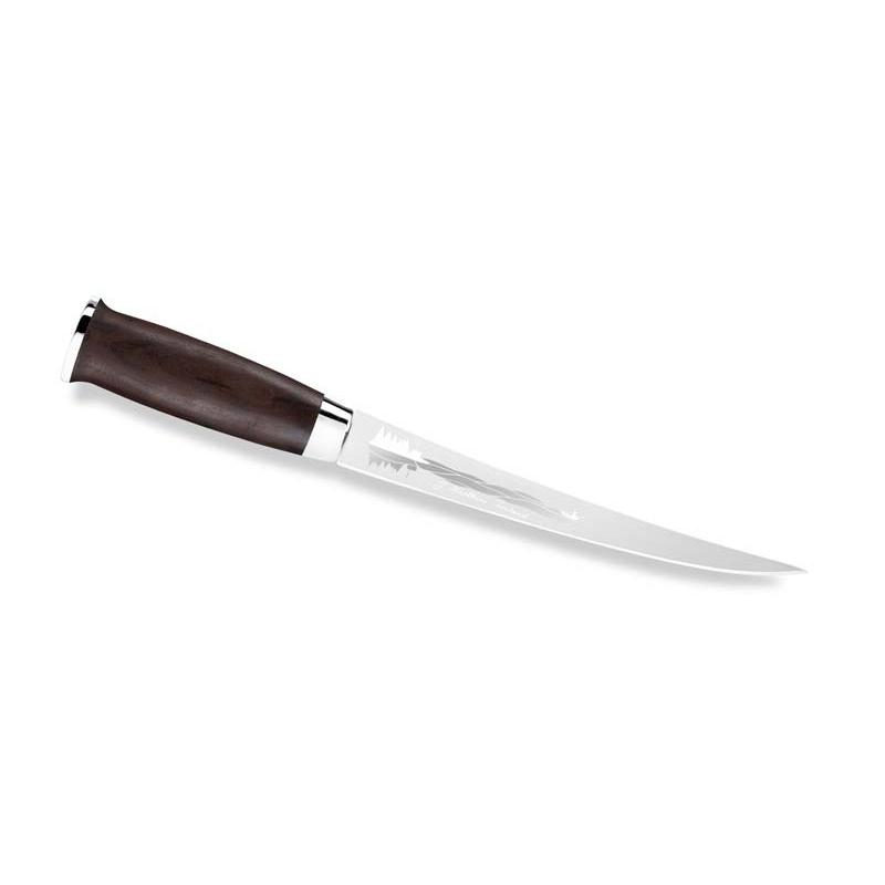 Marttiini J&auml;hrvi Jahresmesser 2026, Filetiermesser, Klinge 19 Cm, Edelstahl, Rostfrei, Birke, Leder