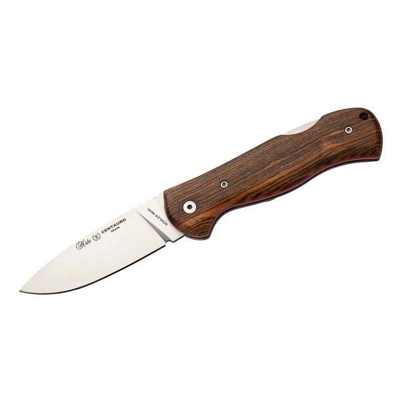 Nieto Centauro Taschenmesser, B&ouml;hler N695 Stahl, Bocoteholz, Bl, &Ouml;se