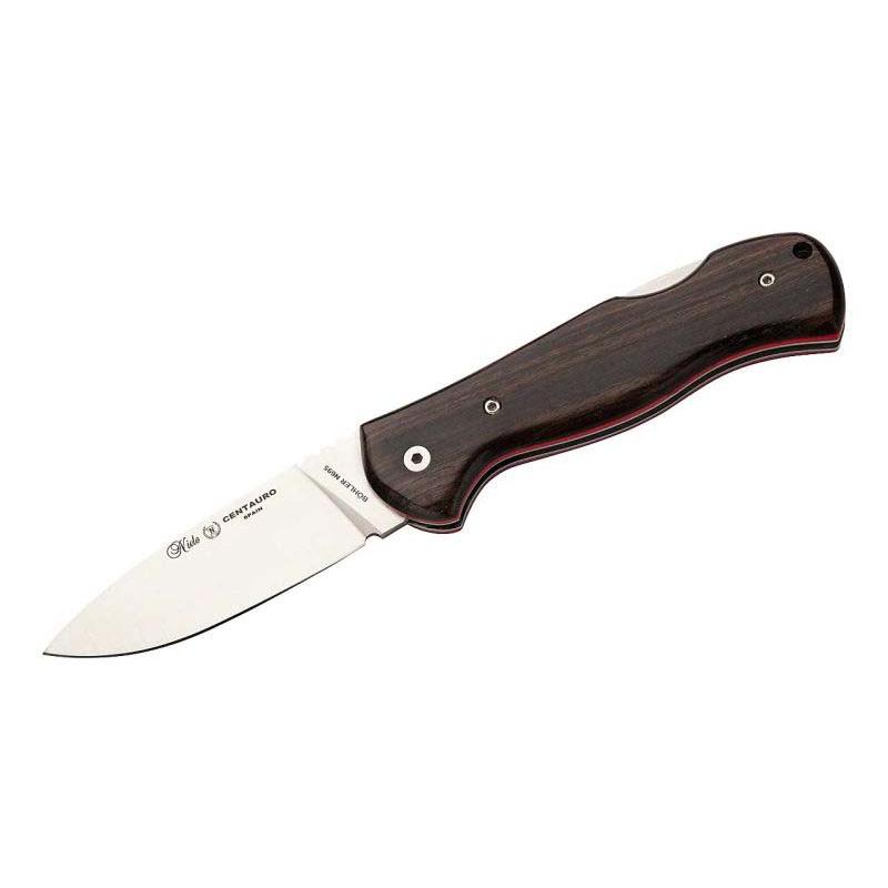 Nieto Centauro Taschenmesser, B&ouml;hler N695 Stahl, Grenadillholz-Griff, Bl, &Ouml;se