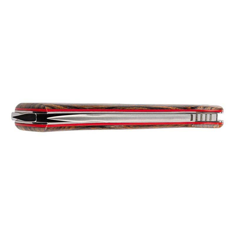 Nieto Centauro Xxl Taschenmesser, B&ouml;hler N695 Stahl, Bocoteholz, Daumenrampe, Bl, Fiberglas-Lagen