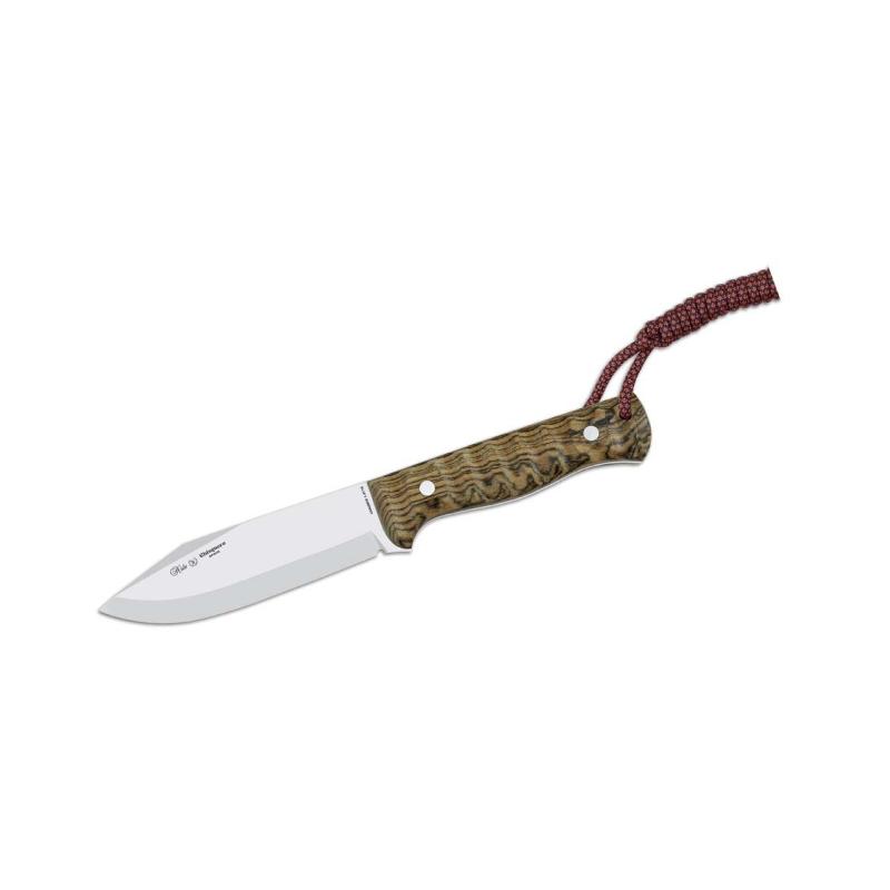 Nieto Chisquero G&uuml;rtelmesser, Ft, 1.4116-Stahl, Rostfrei, Bocoteholz, Leder