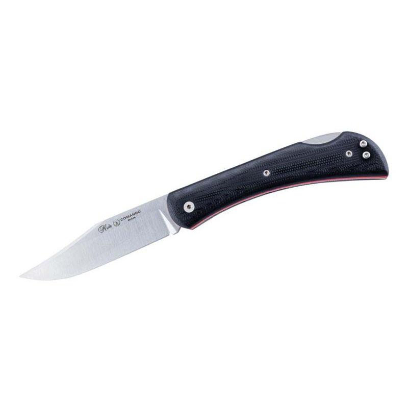 Nieto Comando Taschenmesser, B&ouml;hler N695 Stahl, G10, Schwarz, Bl, Fiberglas-Lagen