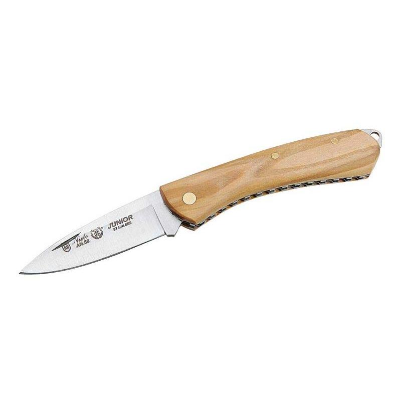 Nieto Junior Taschenmesser, An-58 Stahl, Olivenholz-Griff