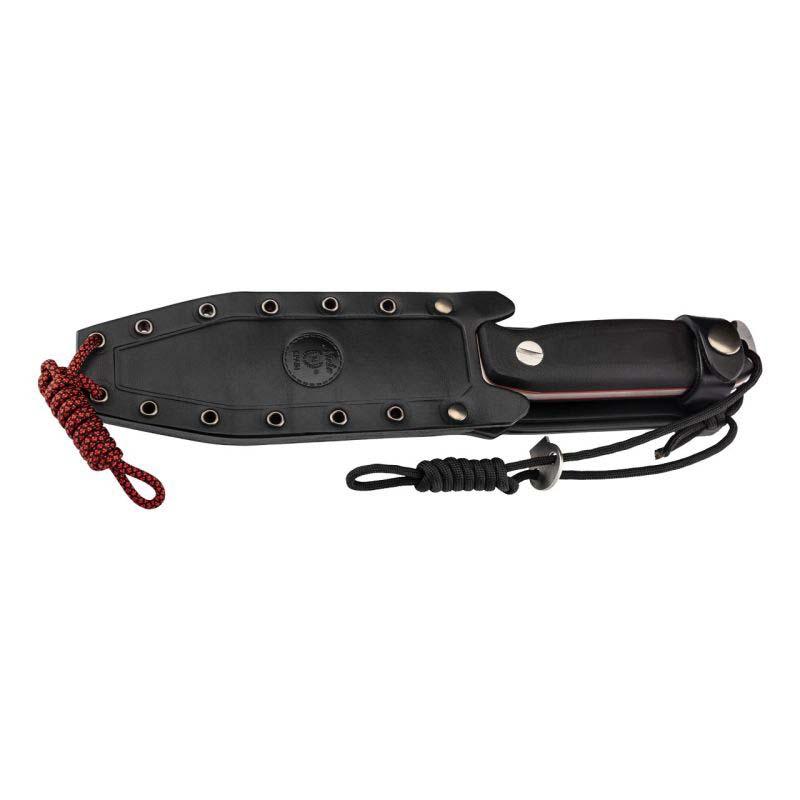 Nieto Msk Survival-Messer, B&ouml;hler N690 Stahl, Rostfrei, G10, Survival-Kit, Diamant, Leder