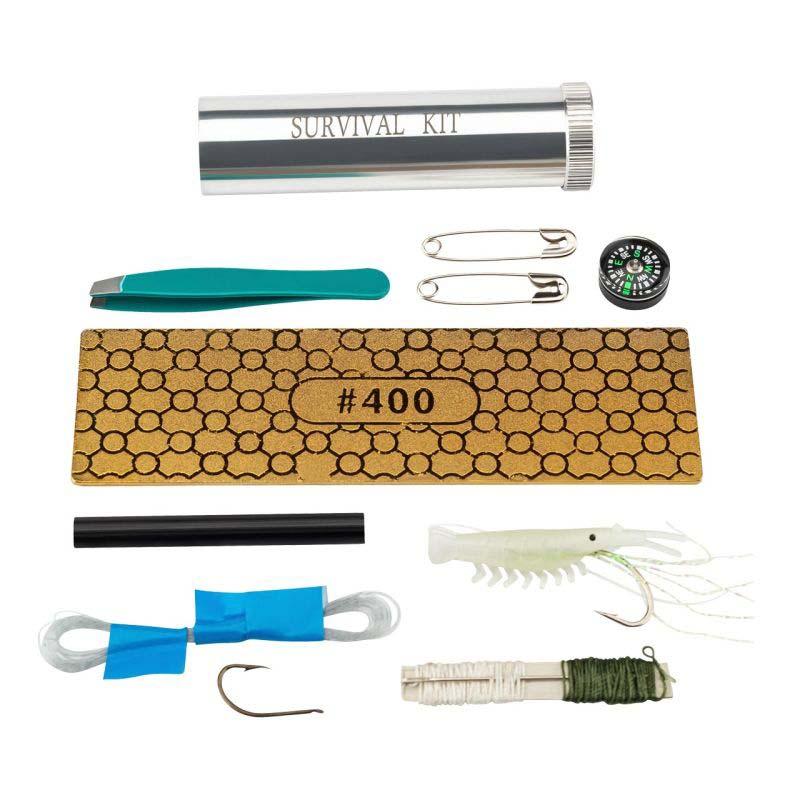 Nieto Msk Survival-Messer, B&ouml;hler N690 Stahl, Rostfrei, G10, Survival-Kit, Diamant, Leder