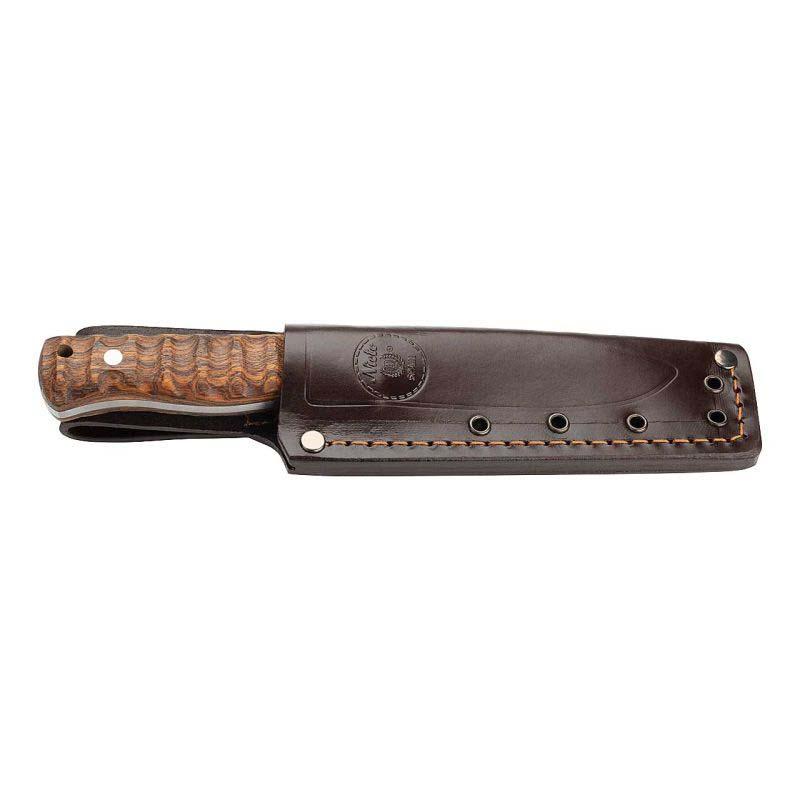 Nieto Yesca G&uuml;rtelmesser, 1.4116-Stahl, Cocobolo-Griff, Ft, Dp, Flachschliff, Leder
