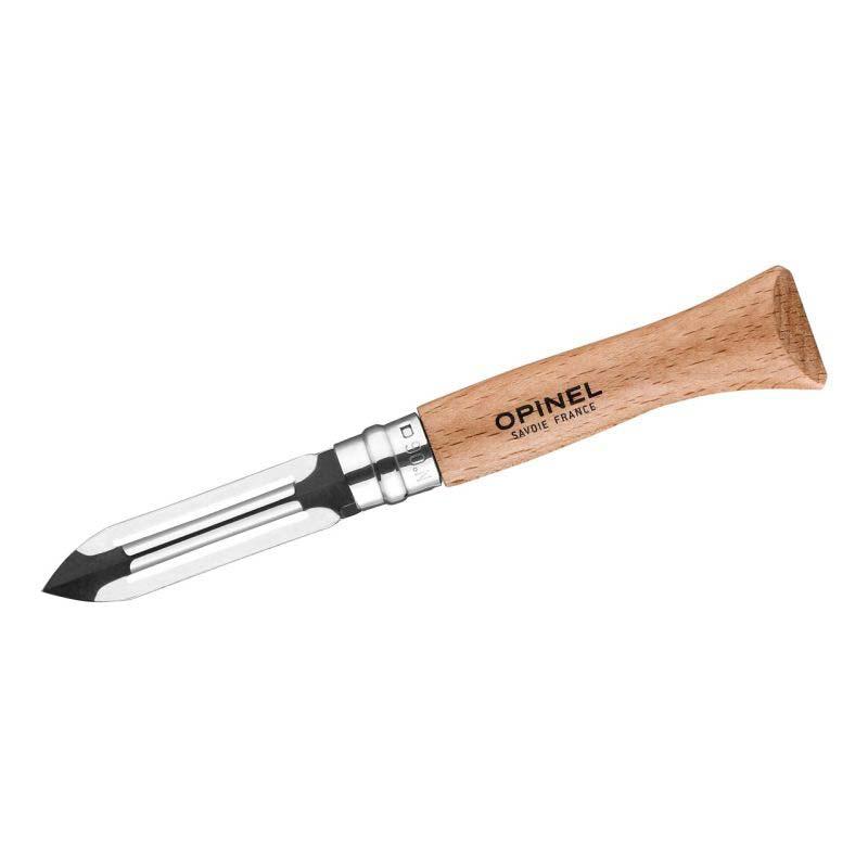 Opinel No 06 Taschen-Sch&auml;lmesser, Buche, Sandvik Stahl, Rostfrei, Virobloc, F&uuml;r Rh & Lh