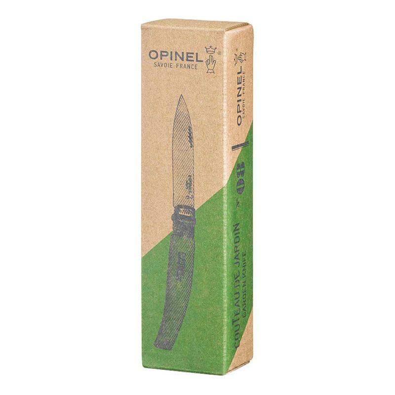 Opinel No 08 G&auml;rtnermesser, Mittelspitz, Buchenholz-Griff, Edelstahl, Rostfrei, Virobloc