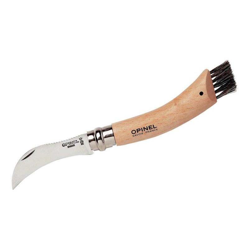 Opinel Pilzmesser, Rostfrei, Buchenholz, Wildschweinborsten
