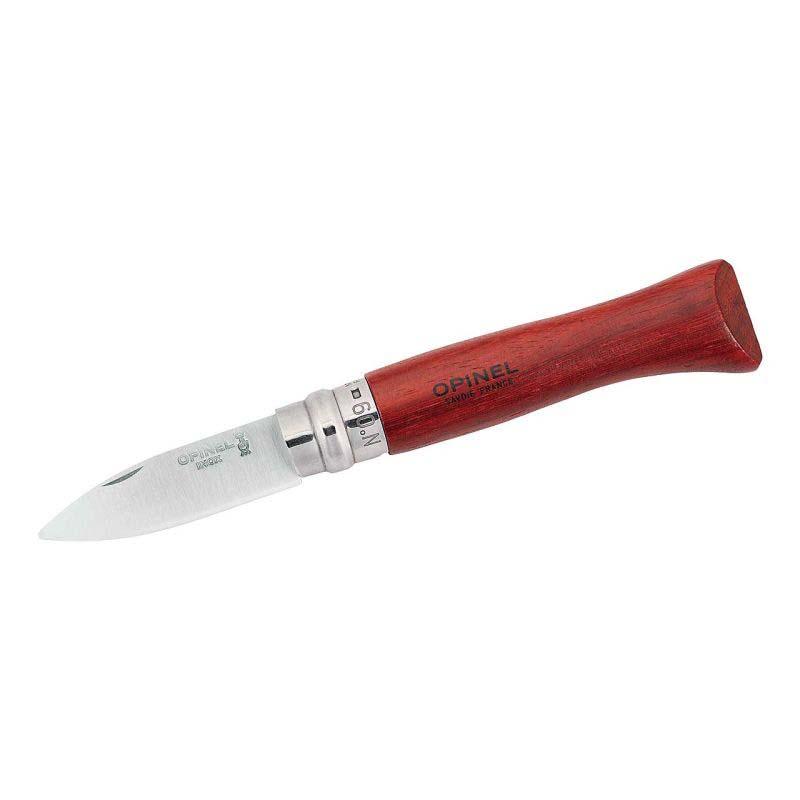 Opinel No 09 Austernmesser, Sandvik 12C27-Stahl, Rostfrei, Padoukholz-Griff, Virobloc