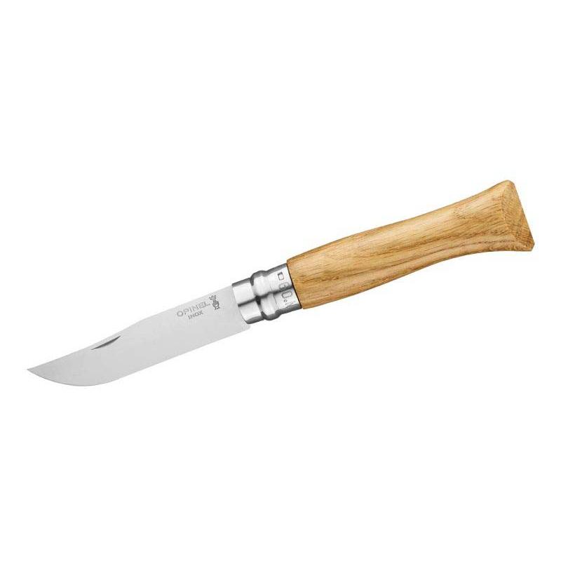 Produktbild Opinel No 09 Taschenmesser, Eichenholz-Griff, Edelstahl, Rostfrei, Virobloc,