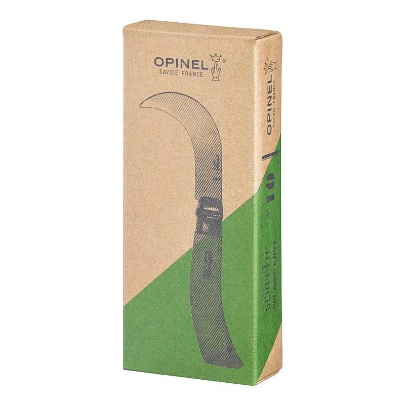 Opinel No 10 G&auml;rtnermesser, Buchenholz-Griff, Edelstahl, Rostfrei, Virobloc