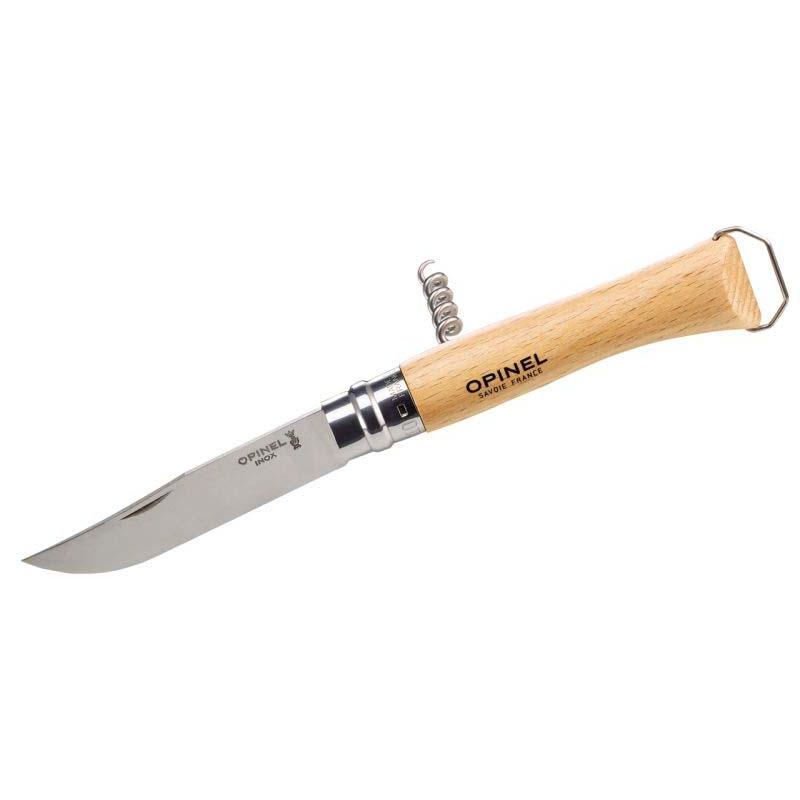 Produktbild Opinel No 10 Taschenmesser, Mit Korkenz. Und Flaschen&ouml;ffner, Buche, Edelstahl, Rostfrei, Virobloc