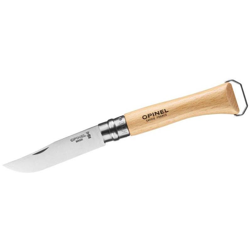 Opinel No 10 Taschenmesser, Mit Korkenz. Und Flaschen&ouml;ffner, Buche, Edelstahl, Rostfrei, Virobloc
