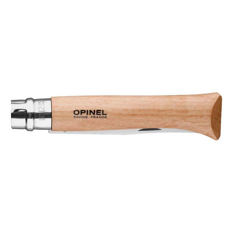 Opinel No 12 Taschenmesser Mit S&auml;gezahnung, Sandvik Stahl, Rostfrei, Virobloc, Buche