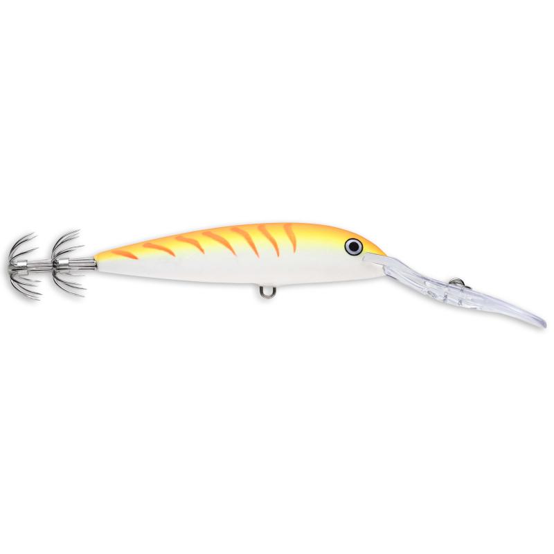 Rapala Squid Deep Dsq Otu 9cm 3,3m Taucht ab Orange Tiger UV