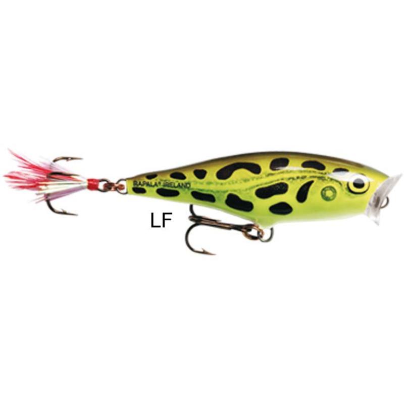 Rapala Skitter Pop Top Water 5cm Lime Frog Oberfl&auml;chenk&ouml;der