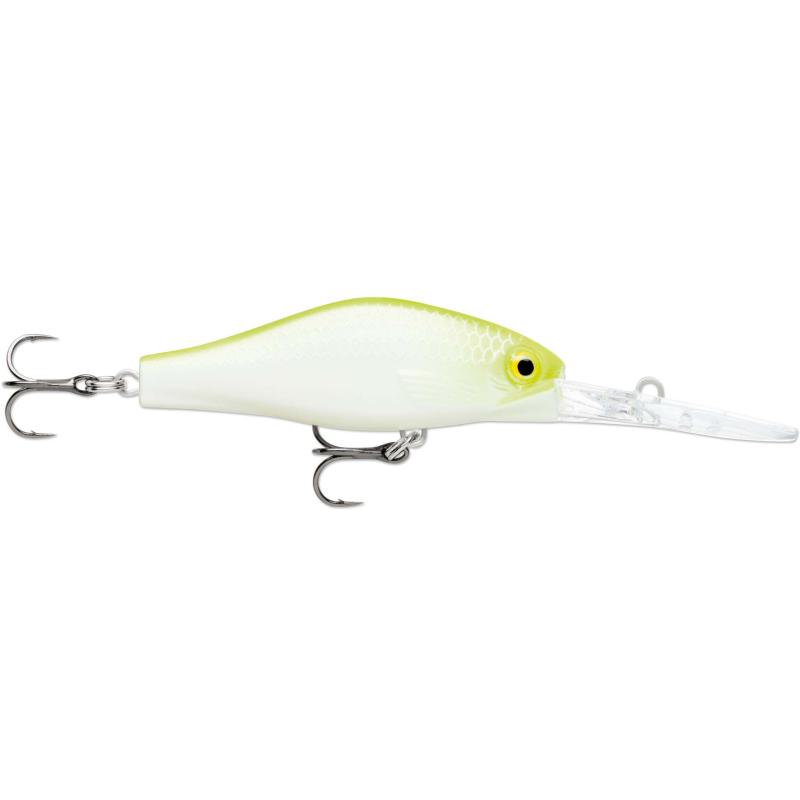 Rapala Shadow Rap Jack Deep 07 Silver Fluorescent Chartreuse UV 10g 7cm