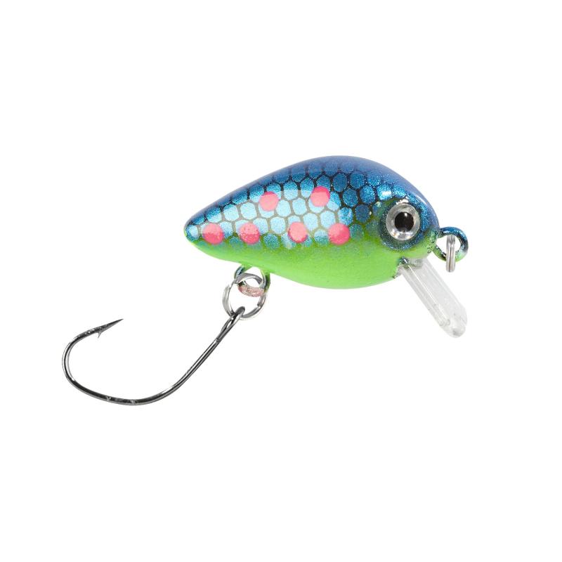 Balzer Trout Attack Wobbler Trout Crank blau/pinke Punkte 3cm 2g