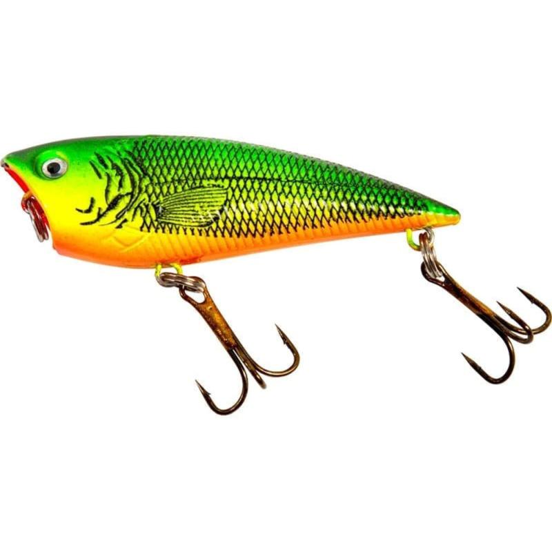 Fladen Eco Popper 6.5cm Black limegreen orange black pattern