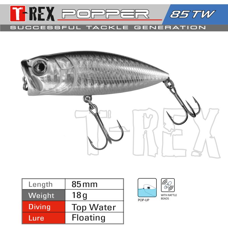 Wobbler T-Rex Popper 85 TW C.3