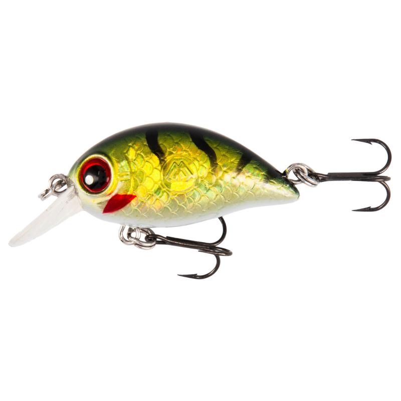 Mikado Wobbler Shimmy 34mm/3.0G/Green Perch Schwimmend