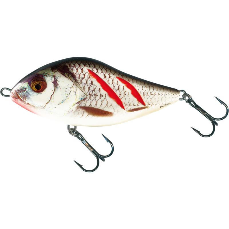 Salmo Slider sinkend 5cm 8G Wounded Real Grey Shiner 1,0/0,5m