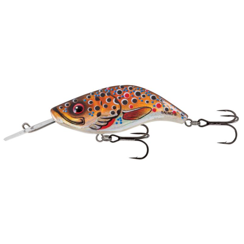 Salmo Sparky Shad 4cm Floating BROWN HOLOGRAPHIC TROUT