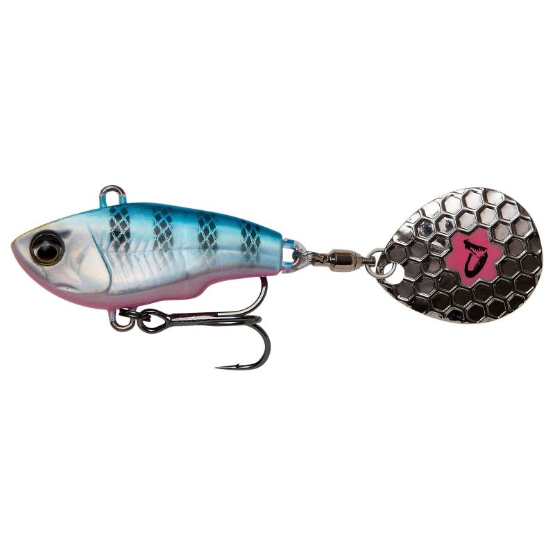 Savage Gear Fat Tail Spin 6.5cm 16G Sinking Blue Silver Pink