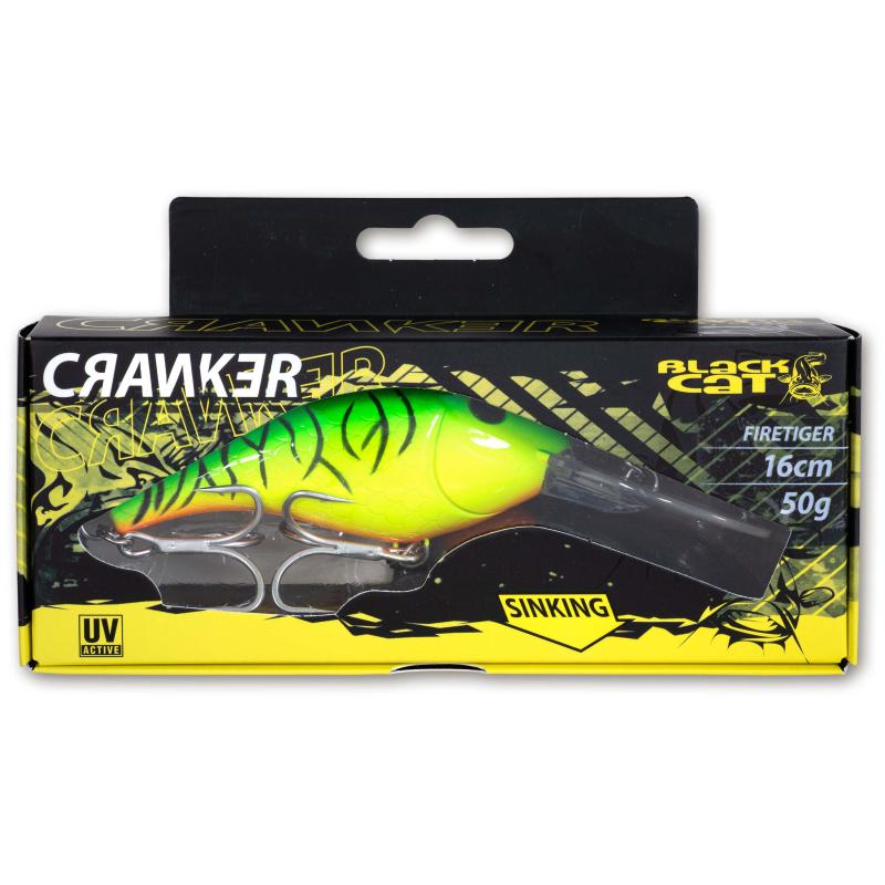 Black Cat 50g 16cm Cranker firetiger sinkend