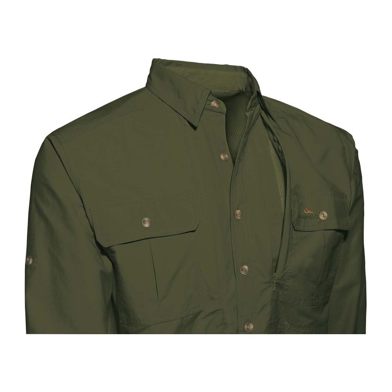 Viavesto Herrenhemd Sr. Eanes: Khaki, Gr. 52