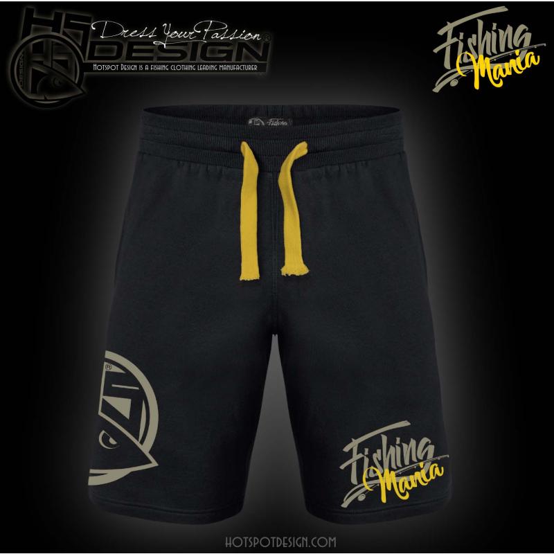 Hotspot Design Sweatshort Fishing Mania yellow - Size XL