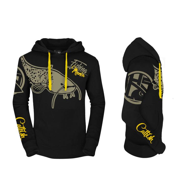 Hotspot Design Hoodie Fishing Mania CatFish - Size XL
