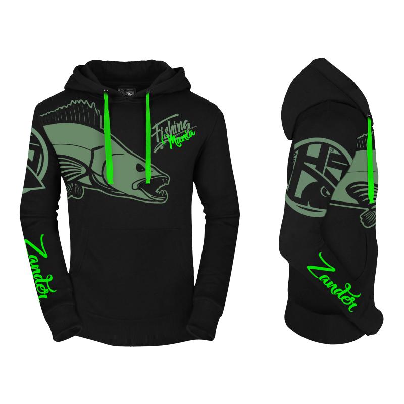 Hotspot Design Hoodie Fishing Mania Zander - Size XL