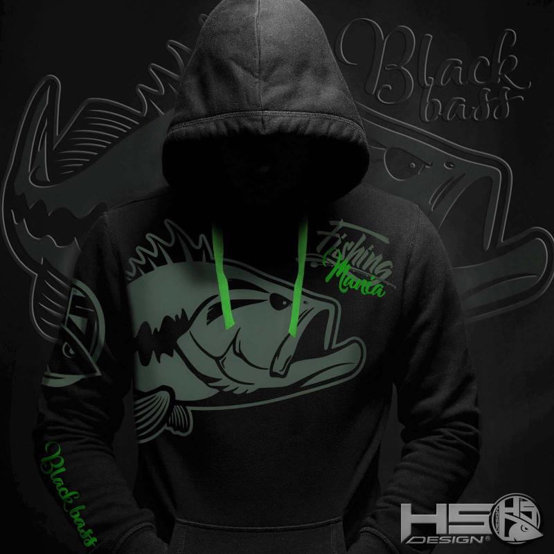 Hotspot Design Hoodie Fishing Mania Bass - Size M